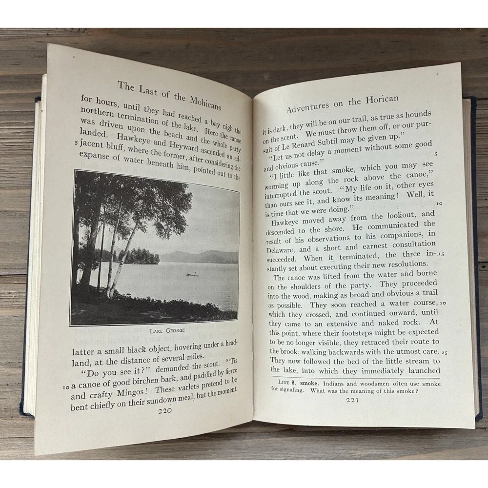 VTG Last‎ of the Mohicans Book Cooper Academy Classics Allyn Bacon 1927